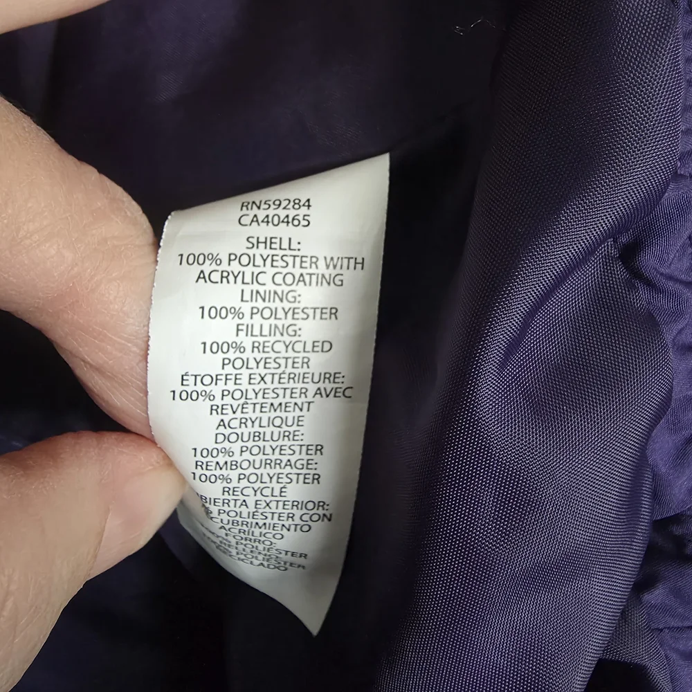 Girls Dark Purple Puffer Jacket Children's Place Size 16 XXL